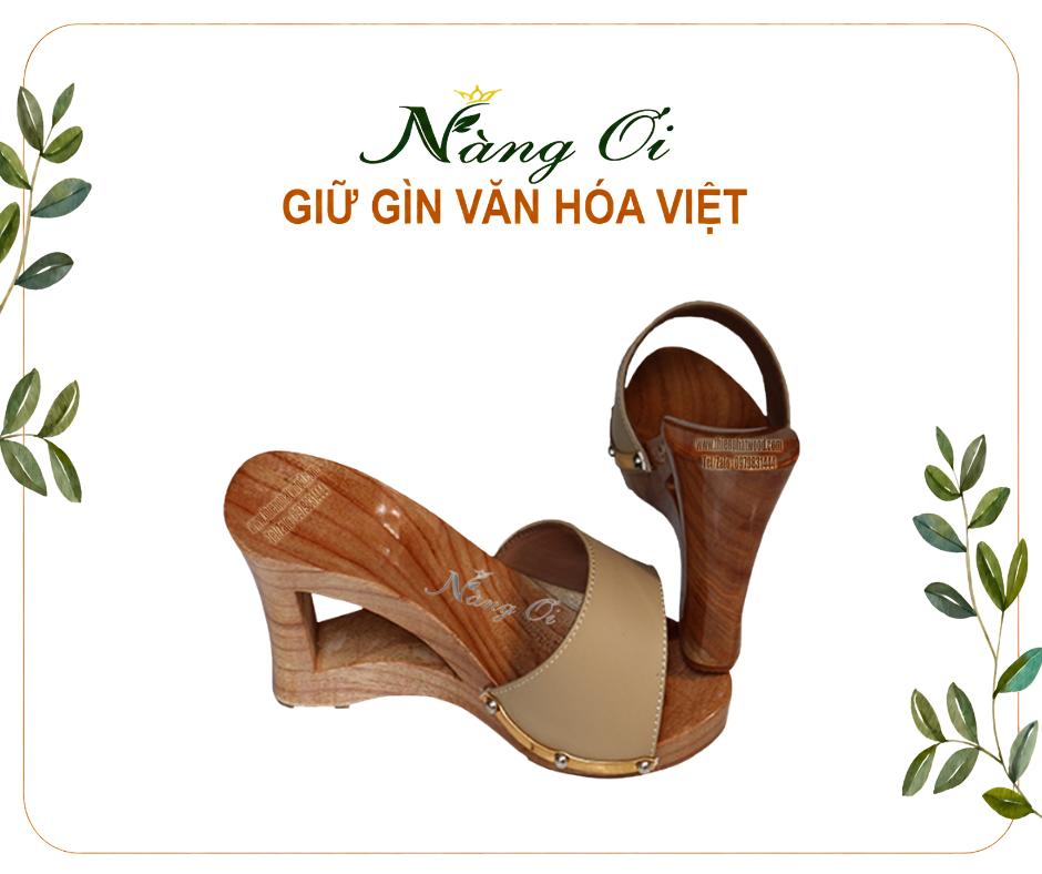 guốc gỗ xoan vườn tự nhiên